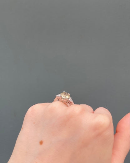 Bague Trilogie Zultanite 3.70 carats &amp; Diamants &quot;Senna&quot;