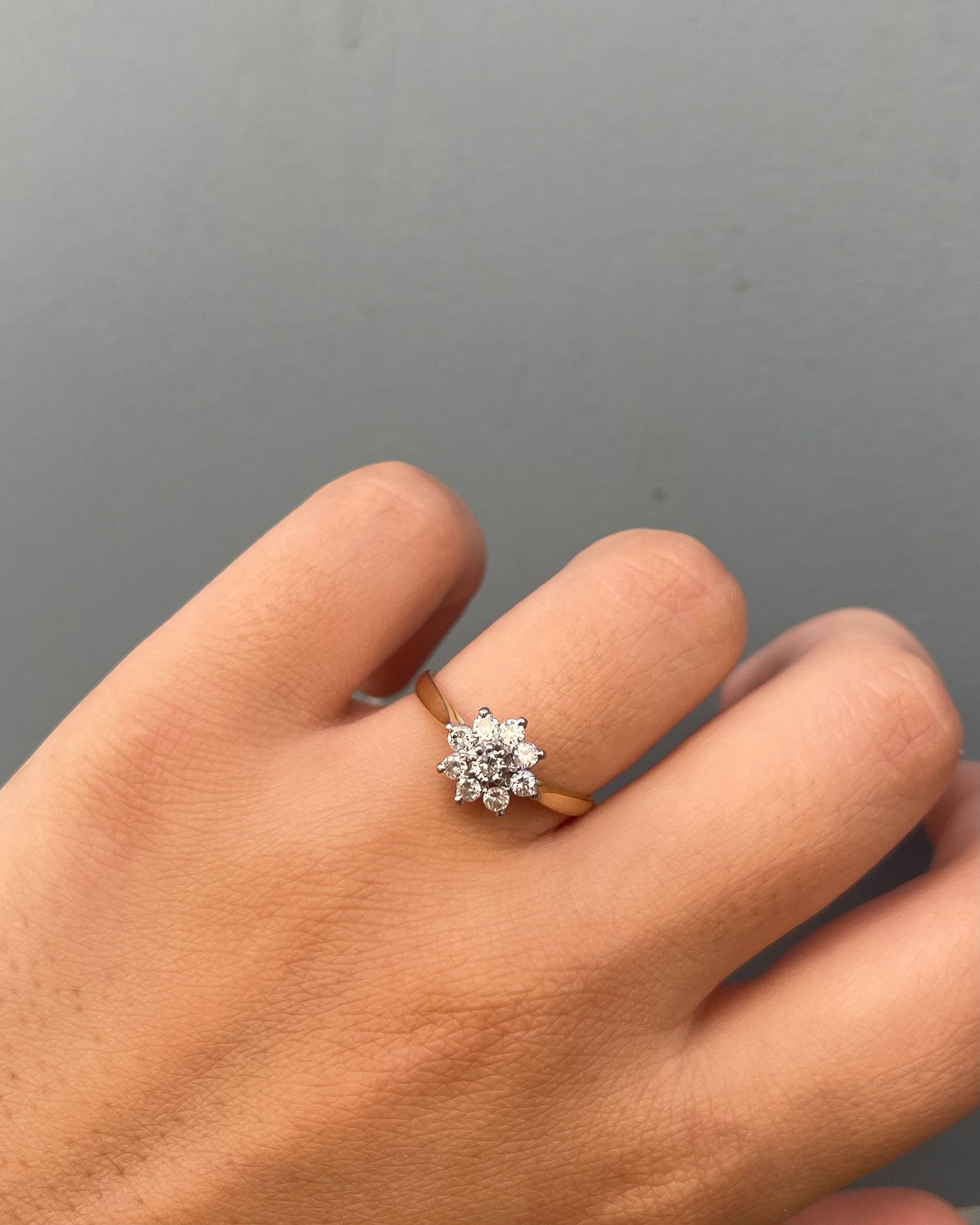 Bague Marguerite Diamants 0.31 carat &quot;Haize&quot;