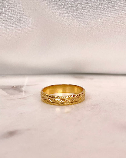 Alliance Or Jaune 18 carats &quot;Laé&quot;