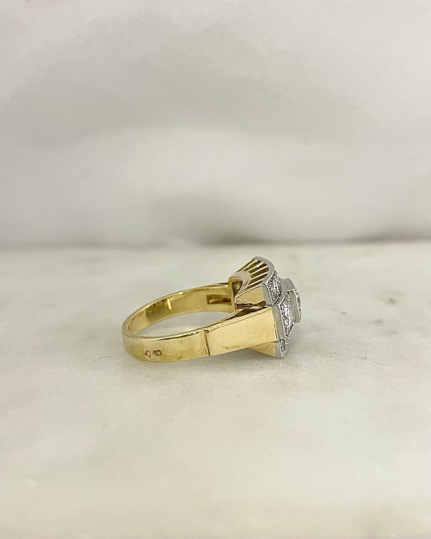 Bague Tank Diamants 1.05 carat &quot;Léontine&quot;