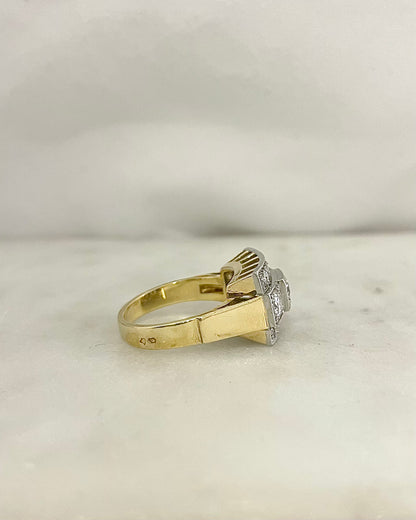 Bague Tank Diamants 1.05 carat &quot;Léontine&quot;