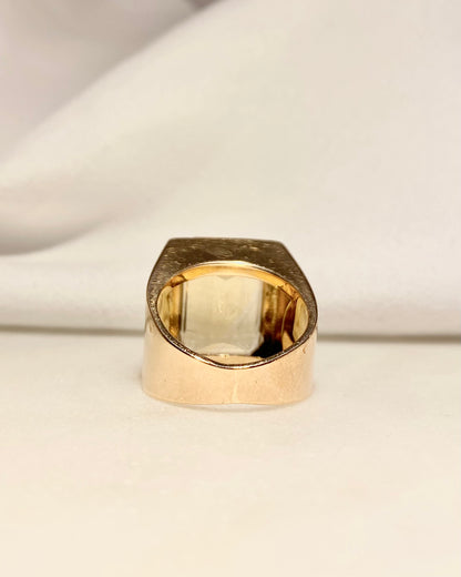 Chevalière Citrine 8.50 carats &quot;Ambreline&quot;