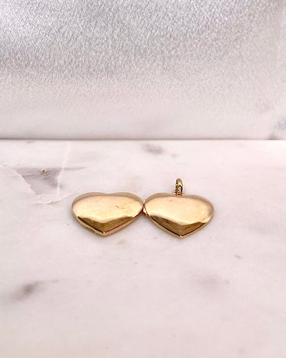 Pendentif Coeur Ouvrant Or Jaune 18 Carats &quot;Love&quot;