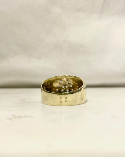 Bague Jonc or 6,57g &amp; Diamants &quot;Jazina&quot;