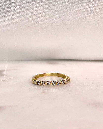 Bague Demi-Alliance Diamants &quot;Assia&quot;