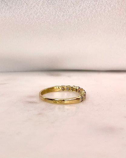 Bague Demi-Alliance Diamants &quot;Assia&quot;