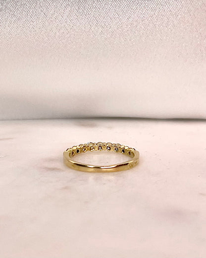 Bague Demi-Alliance Diamants &quot;Assia&quot;