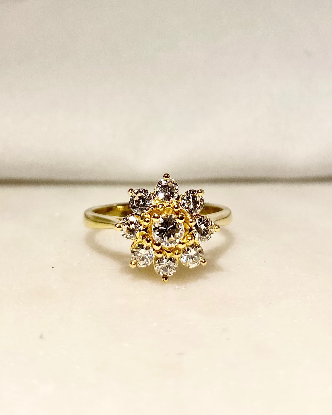 Bague Marguerite Diamants 0.71 carat “Linda”