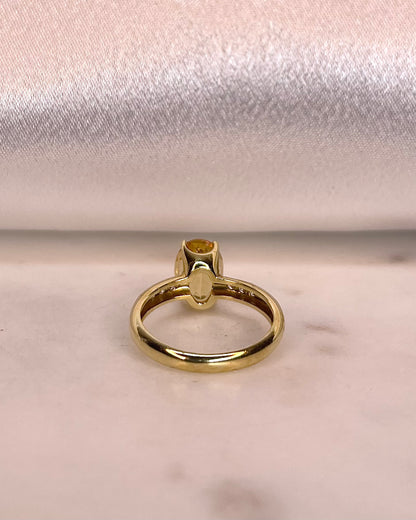 Trilogie Topaze Jaune 3.15 carats &amp; Diamants &quot;Isadora&quot;