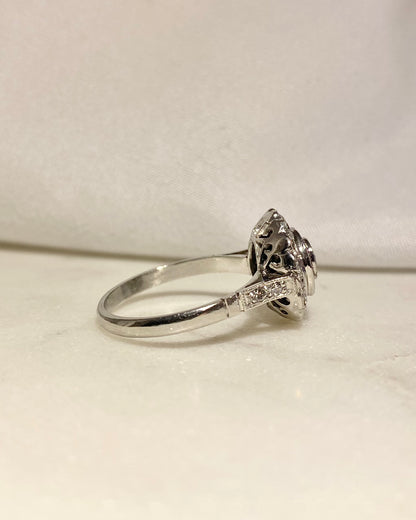 Bague Art-déco Rubis &amp; Diamants 0.86 carat &quot;Diem&