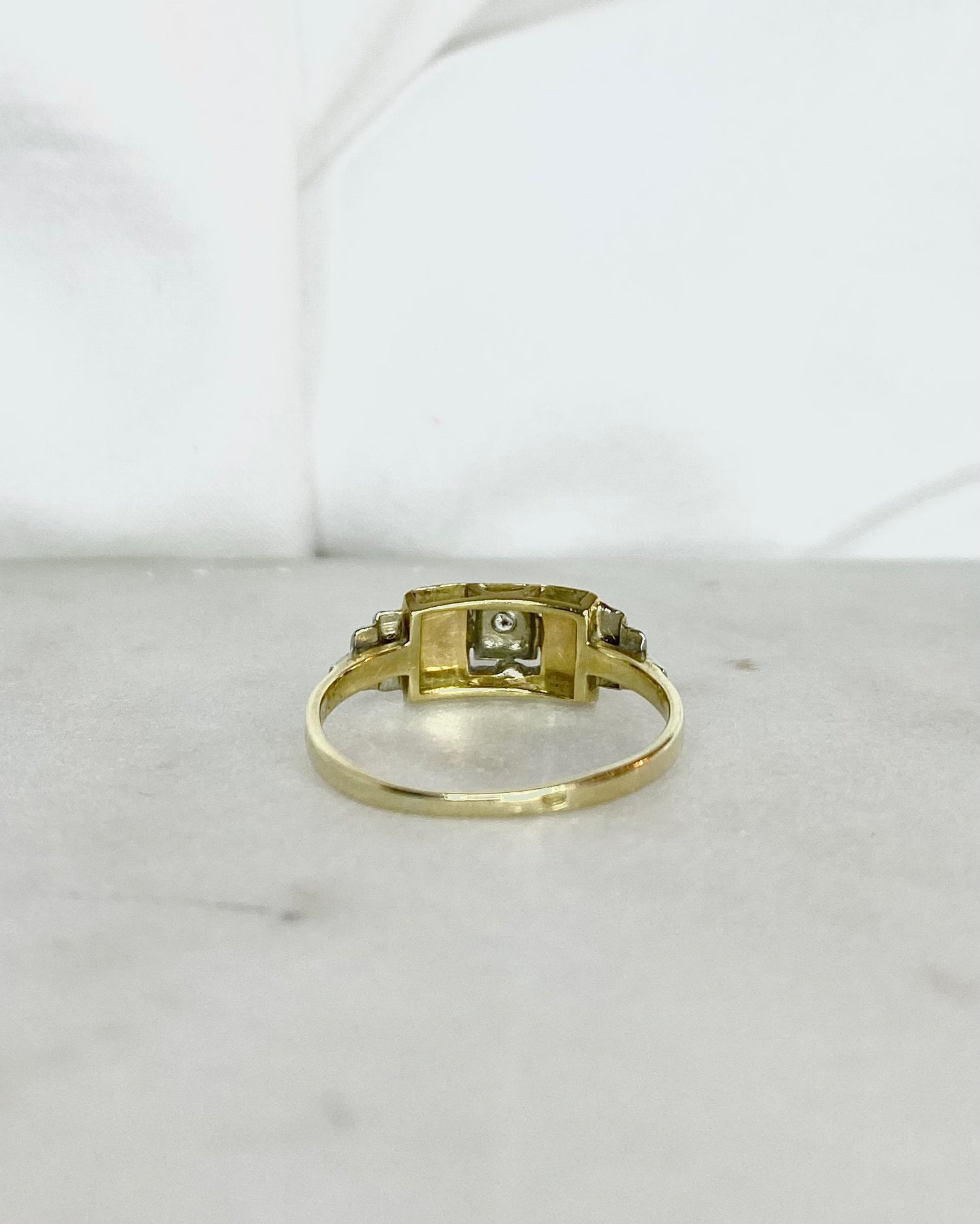 Bague Art-déco Tank Diamants &quot;Théora&quot;
