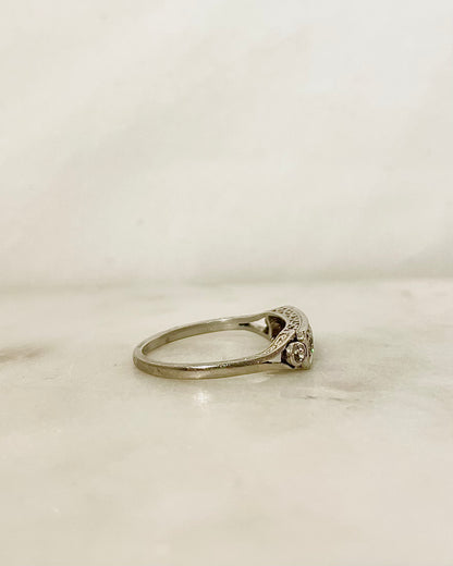 Bague Art-Déco Diamants 0.41 carat &quot;Melissa&quot;