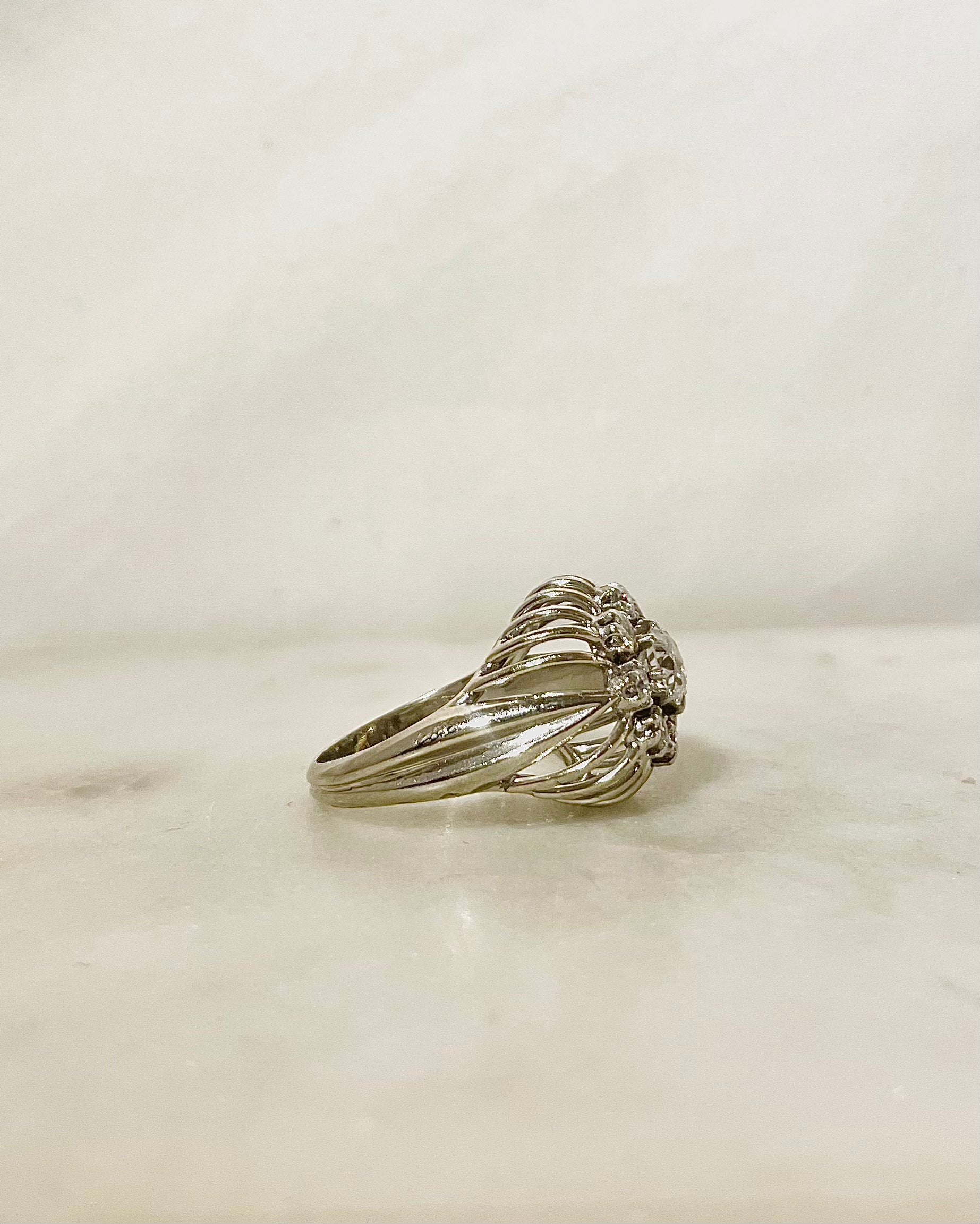 Bague Dôme Diamants 1.05 carat "Estelle" - Elliade Paris