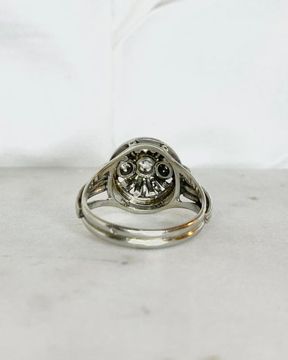 Bague Art-Déco Diamants &amp; or 18 carats 5,85g &quot;Romy&quot;