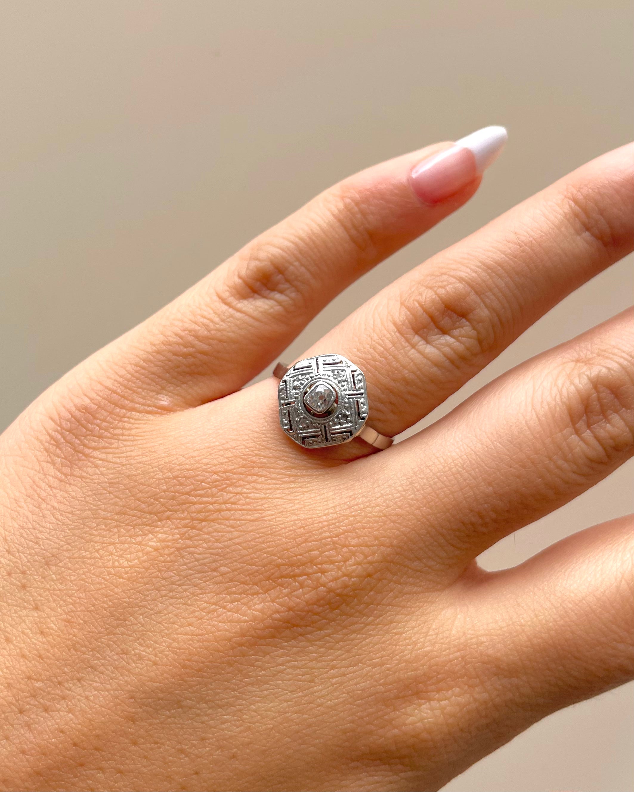Bague Art-déco Diamants "Salina"