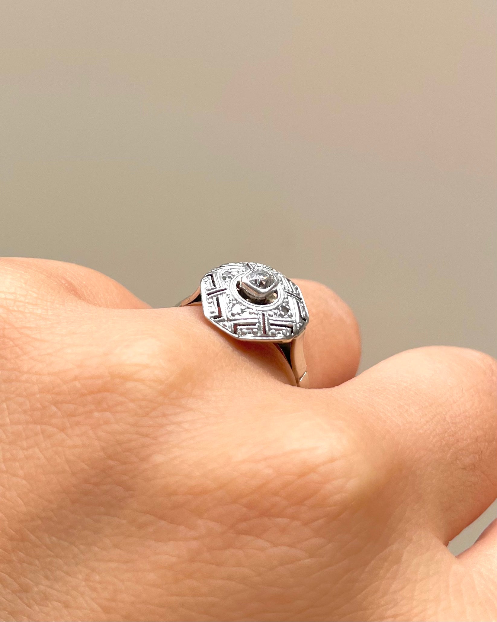 Bague Art-déco Diamants "Salina"