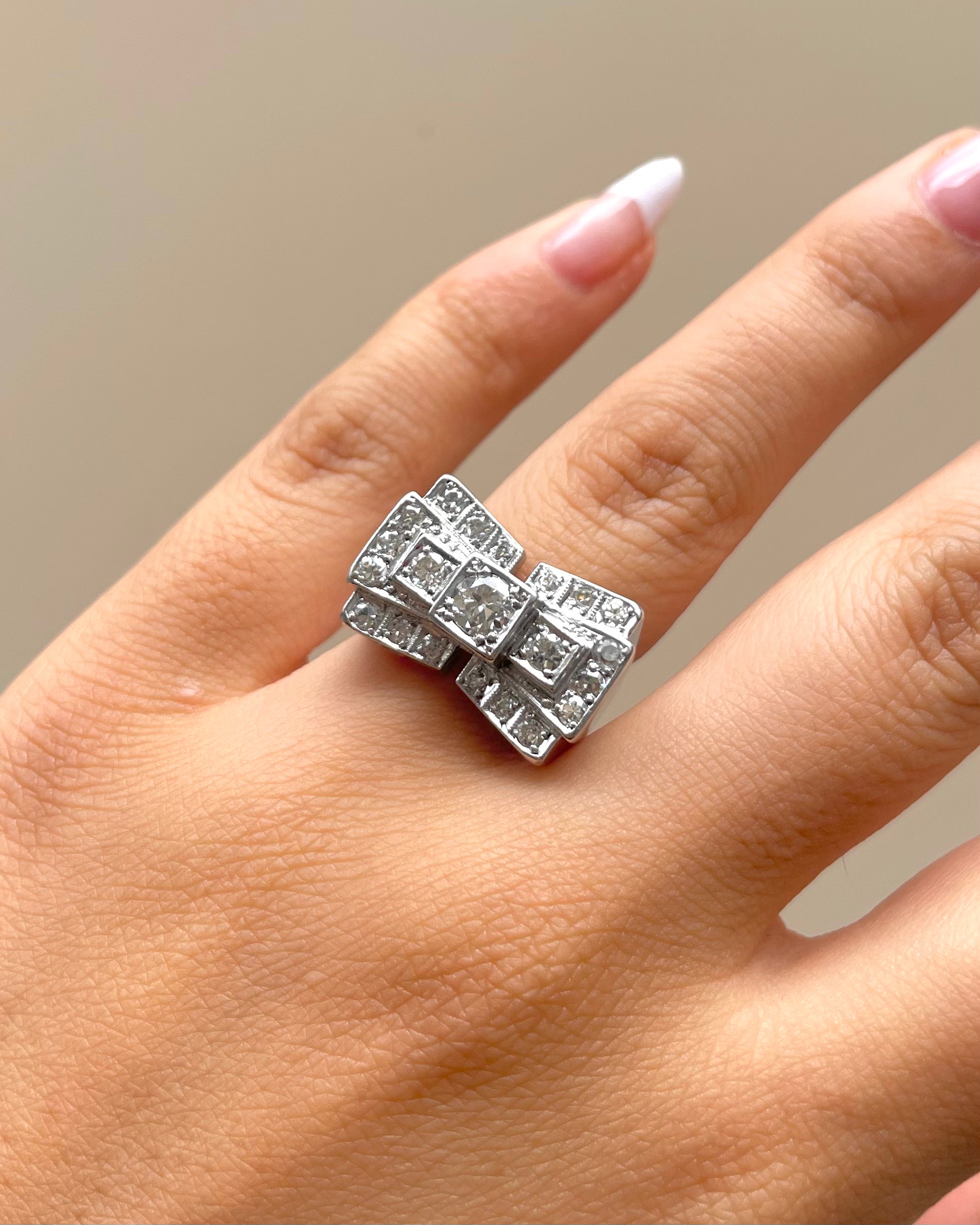Bague Tank Diamants 1 carat &quot;Dalby&quot;