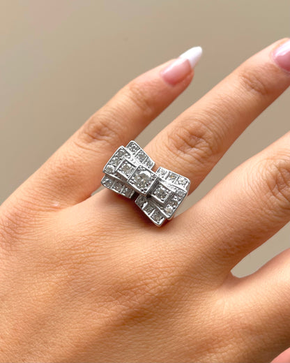 Bague Tank Diamants 1 carat &quot;Dalby&quot;