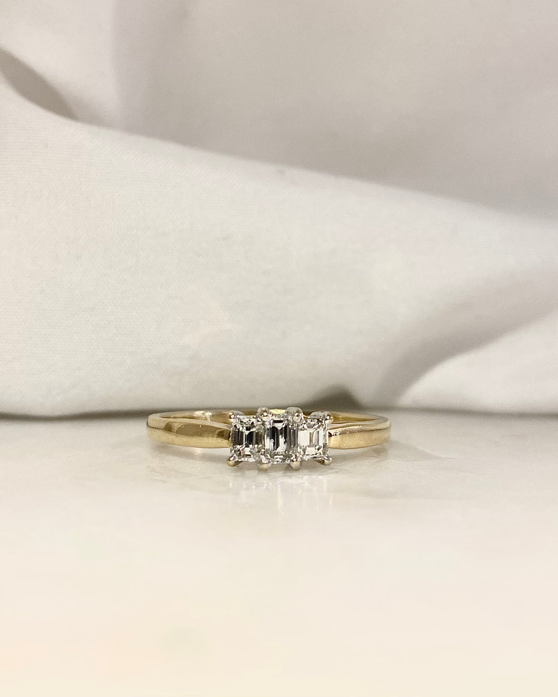 Bague Trilogie Diamants 0.43 carat &quot;Clémence&quot;