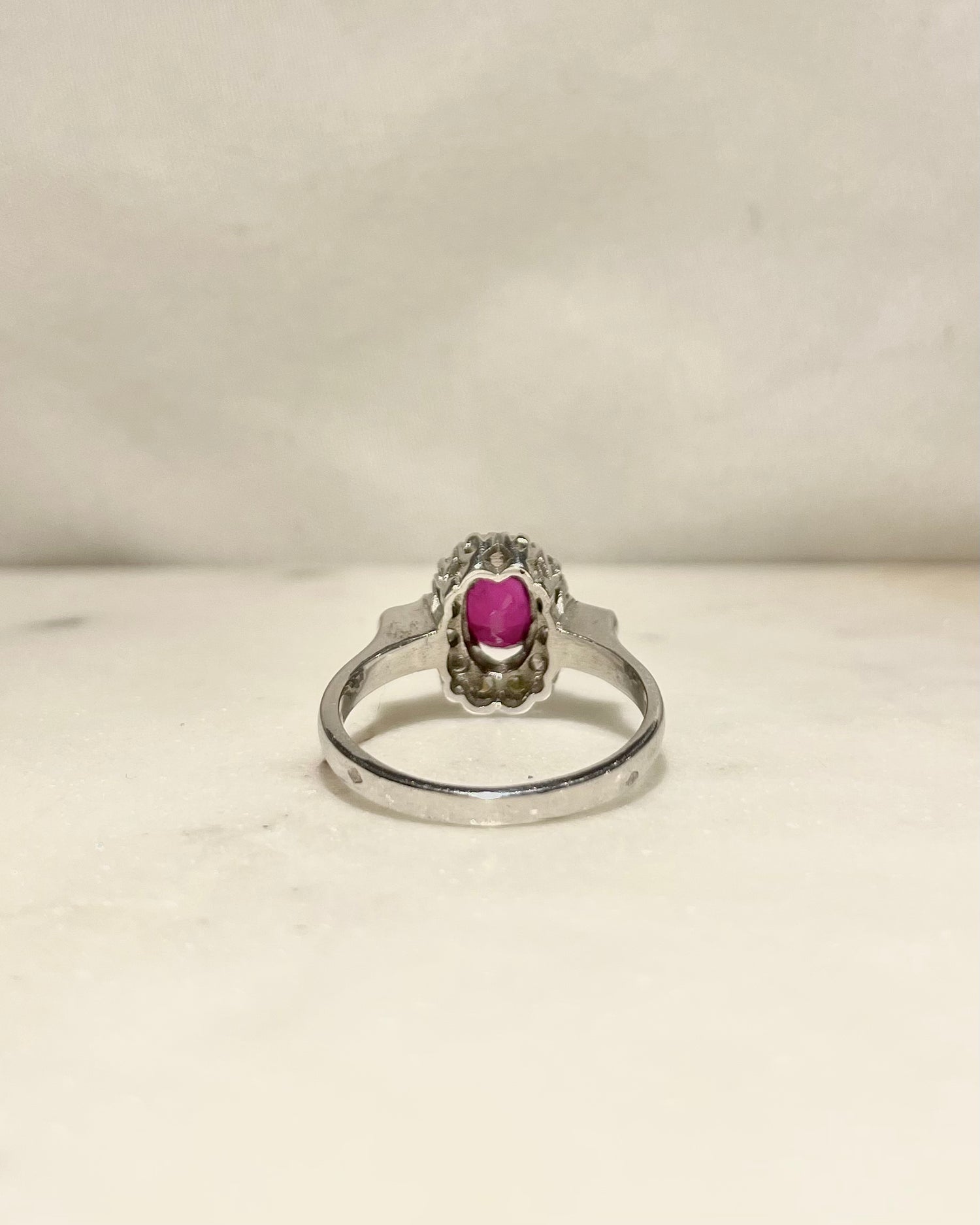 Bague Marguerite Rubis 1 carat &amp; Diamants &quot;Sorynelle&quot;