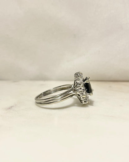 Bague Marguerite Saphir 1.90 carat &amp; Diamants 1.90 carat &quot;Joélya&quot;