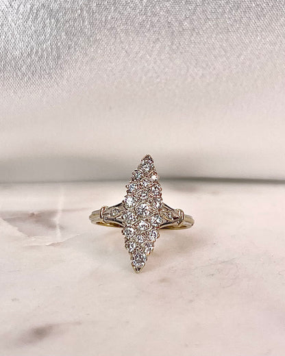 Bague Marquise 21 Diamants &quot;Lolita&quot;