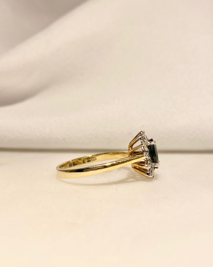 Bague Marguerite Saphir 1.70 carat &amp; Diamants &quot;Rosamée&quot;