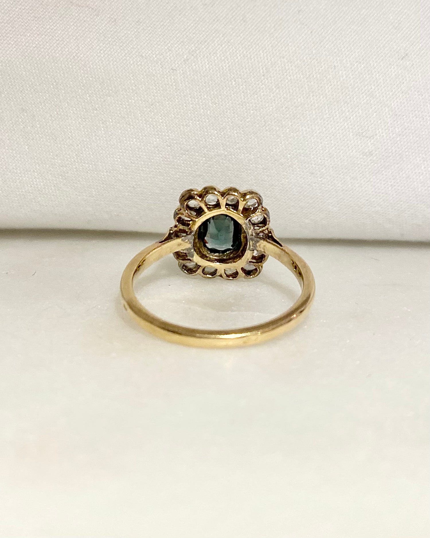 Bague Art-déco Emeraude &amp; Diamants &quot;Mia&quot;