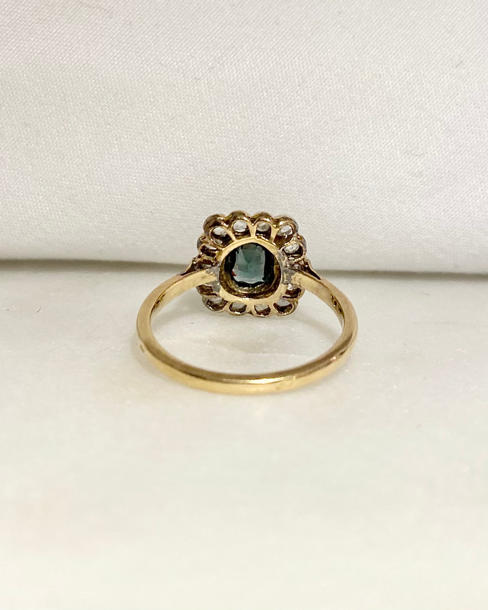Bague Art-déco Emeraude &amp; Diamants "Mia"