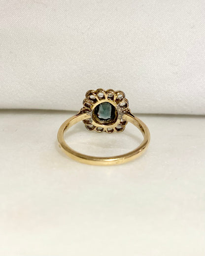 Bague Art-déco Emeraude &amp; Diamants &quot;Mia&quot;