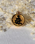 medaille pendentif vintage sign astrologique verseau or
