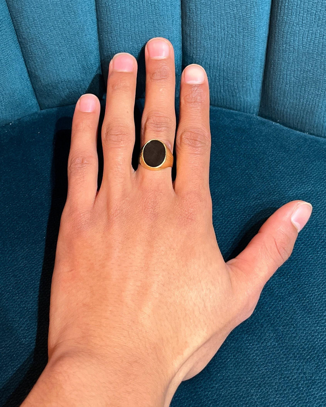Chevalière vintage Onyx &quot;Aimée&quot;