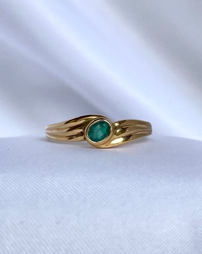 Bague Tourbillon Emeraude &quot;Gigi&quot;