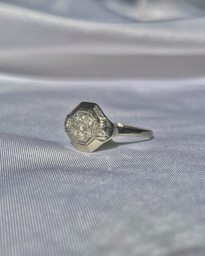 Bague Art-déco diamants &quot;Muriel&quot;