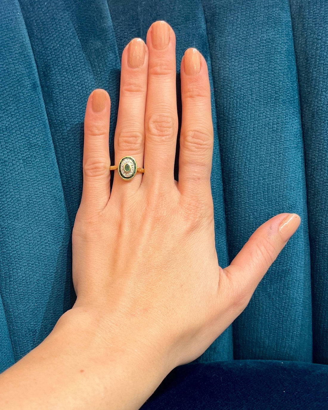 Bague  Style Art-Déco Émeraudes et Diamants &quot;Aurélie&quot;