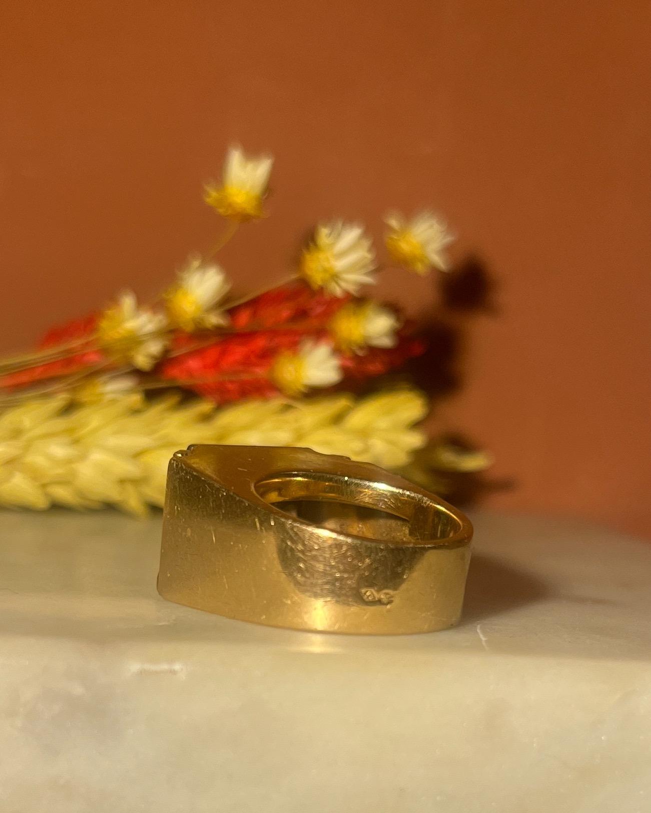 Bague Tank Emeraude &amp; Diamants "Vanathy"