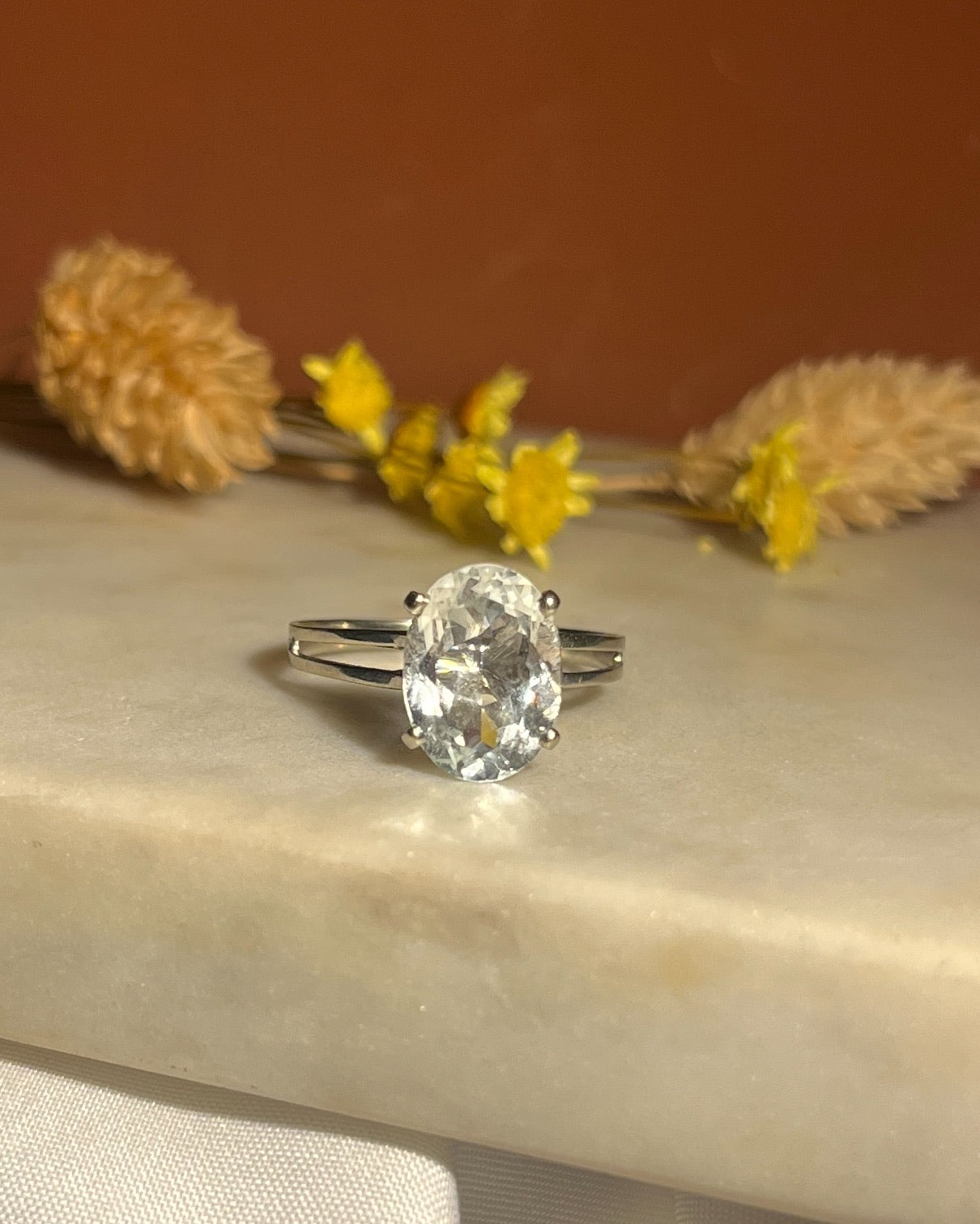 Bague Aigue-Marine vintage "Zélina"