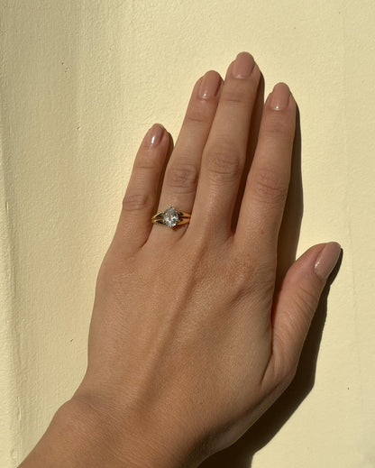 Bague Aigue-Marine vintage &quot;Elyn&quot;