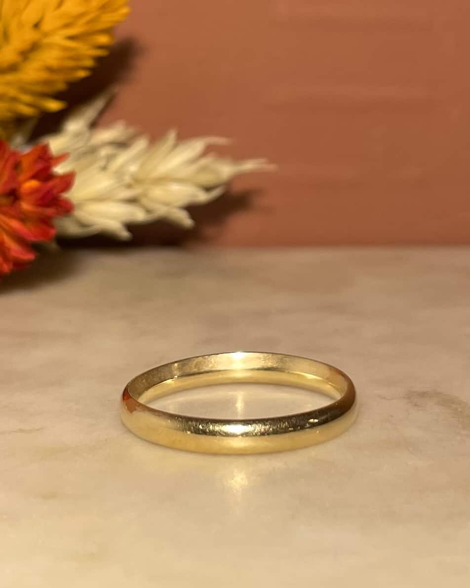 Alliance Vintage en Or 18 Carats "Veda"