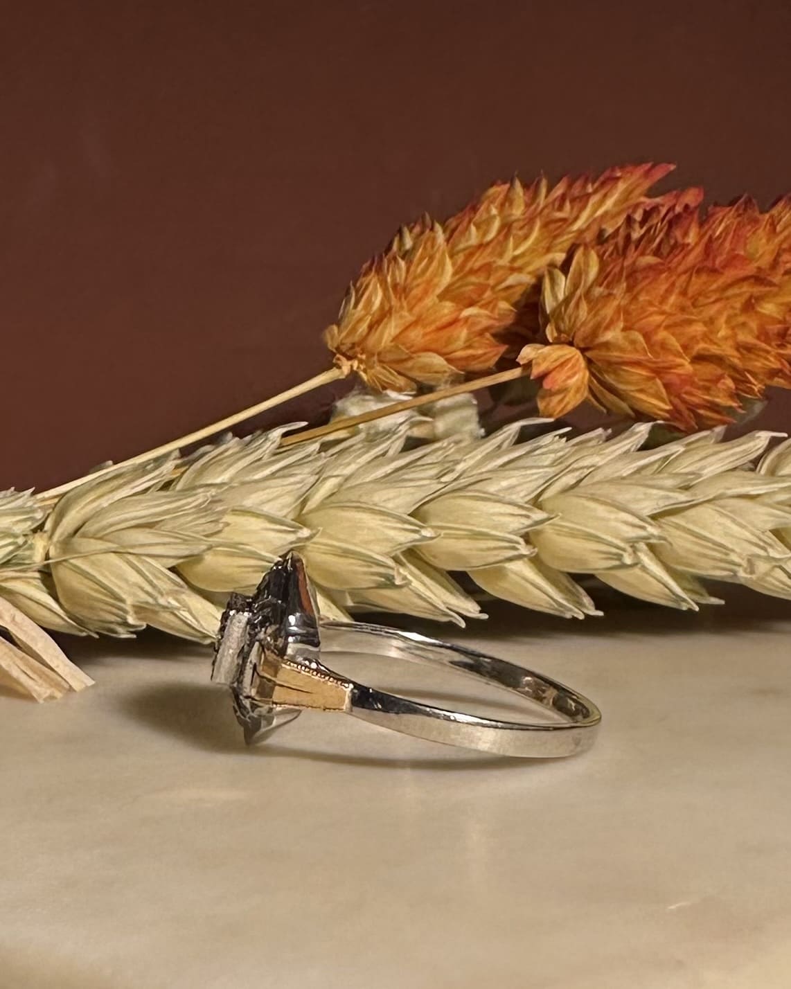 Anillo de diamantes Art Déco "Nora"