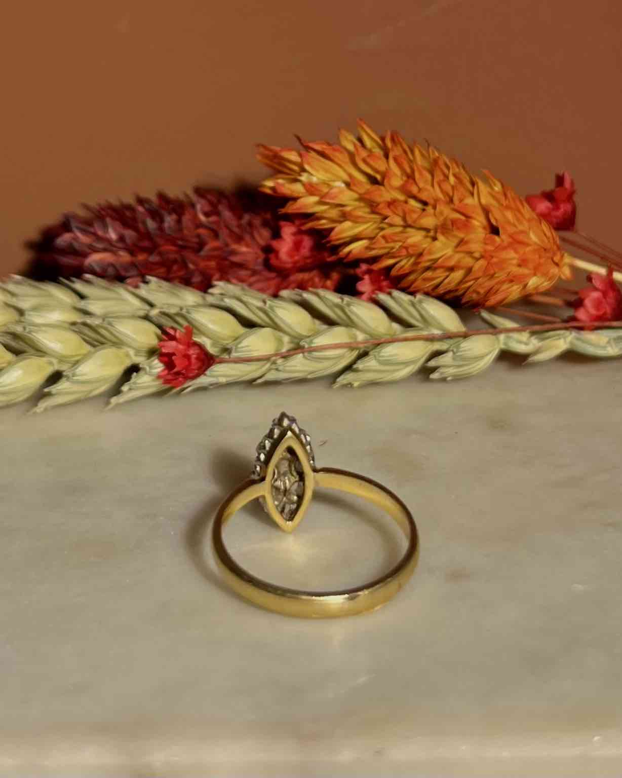Bague Diamants Art-déco vintage &quot;Teresa&quot;