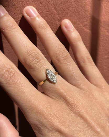 Bague Diamants Art-déco vintage &quot;Teresa&quot;