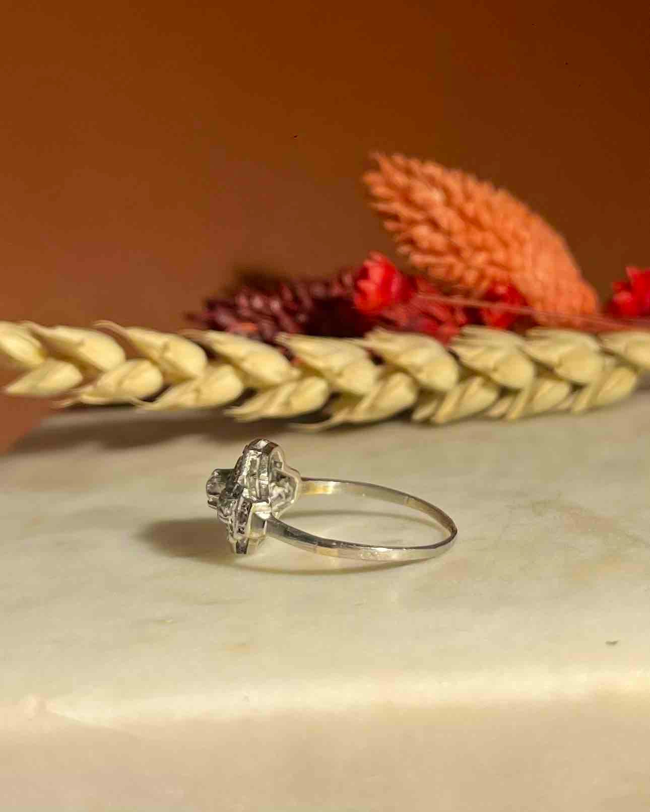 Bague Art-déco Diamants "Cécilia"