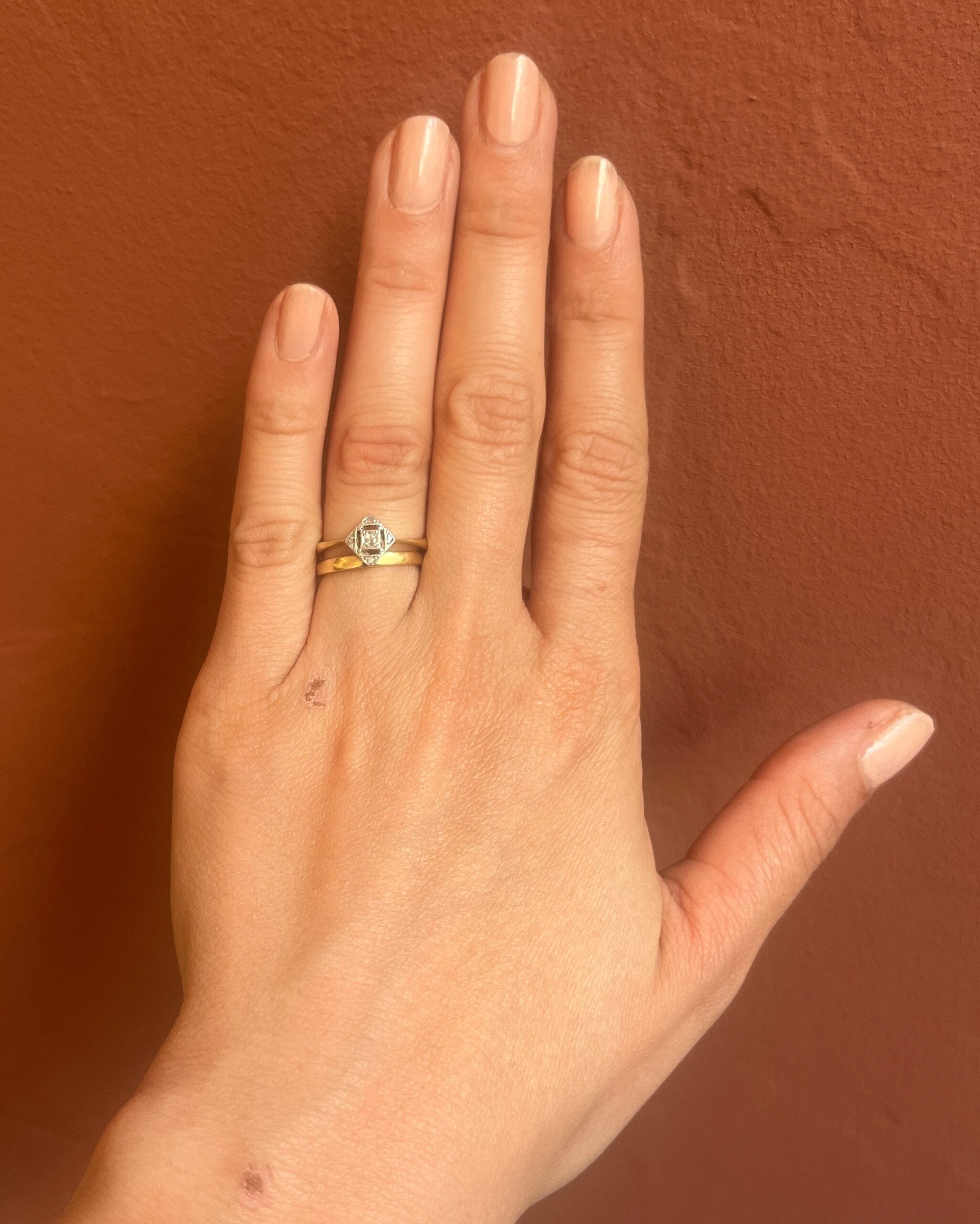 Bague Art Déco Diamants "Lisana" - Elliade Paris