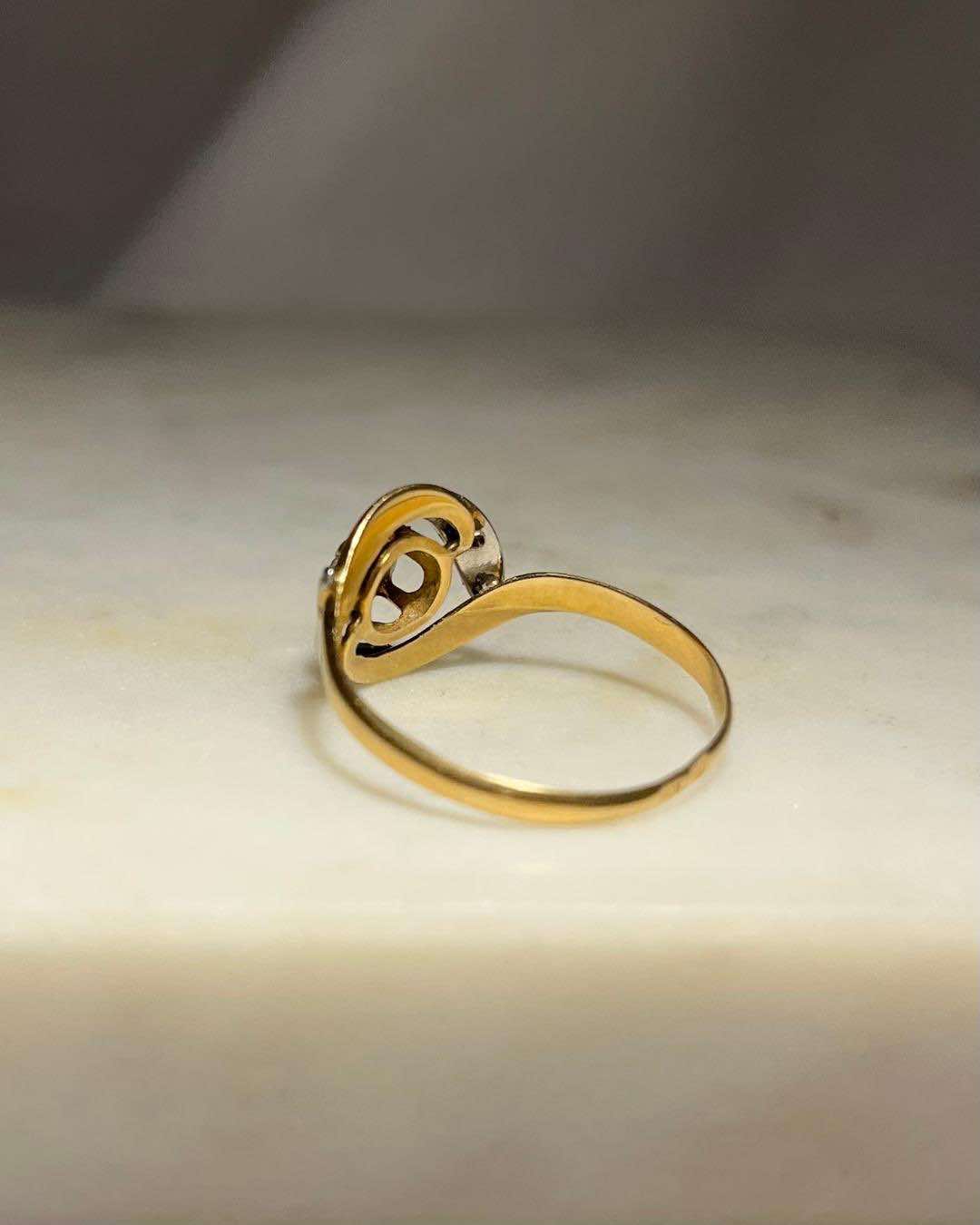 Bague vintage Tourbillon Diamants "Andréa"