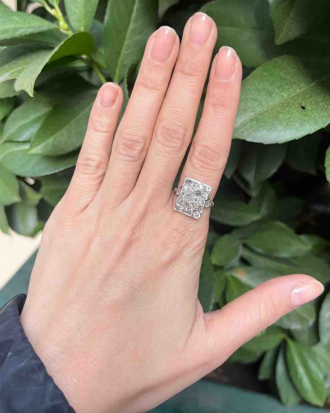 Bague Art-déco 1.70 Carat de Diamants &quot;Paula&quot;