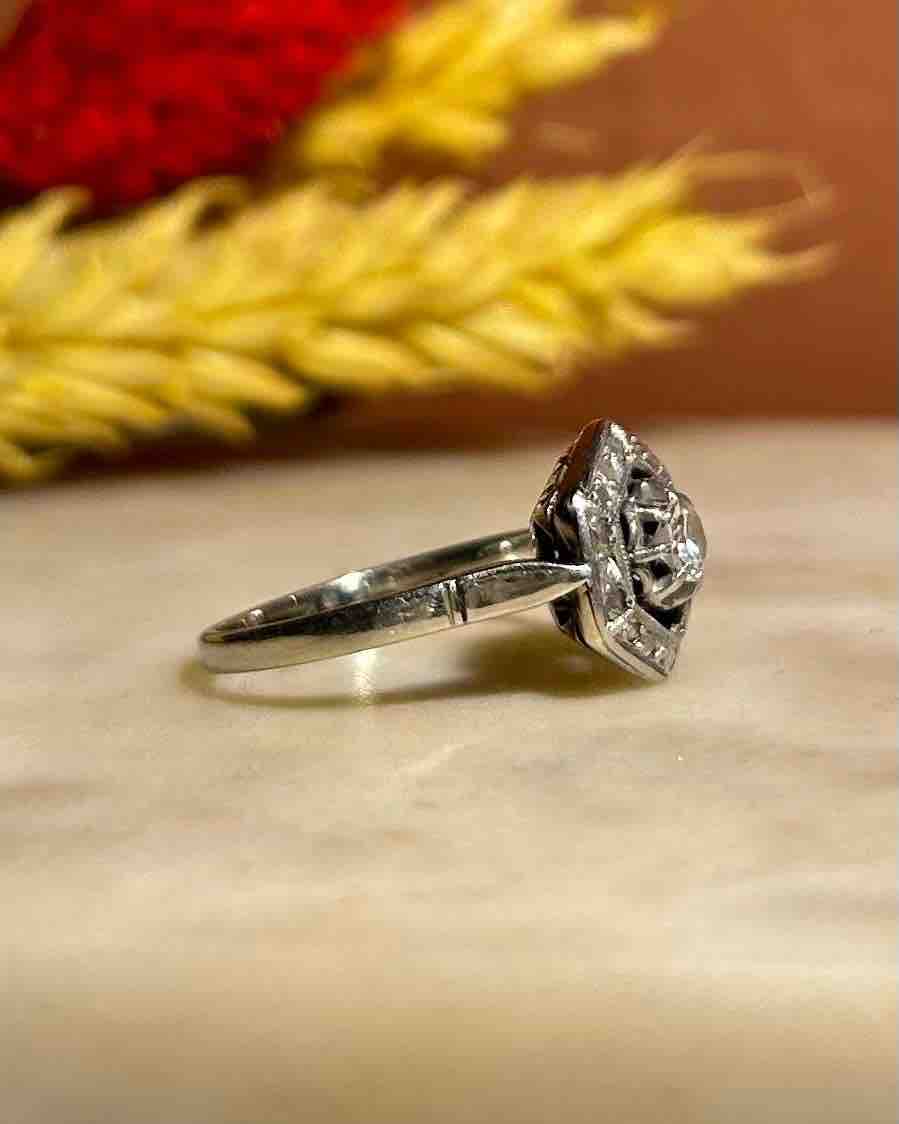 Bague Art-déco Diamants &quot;Carmen&quot;