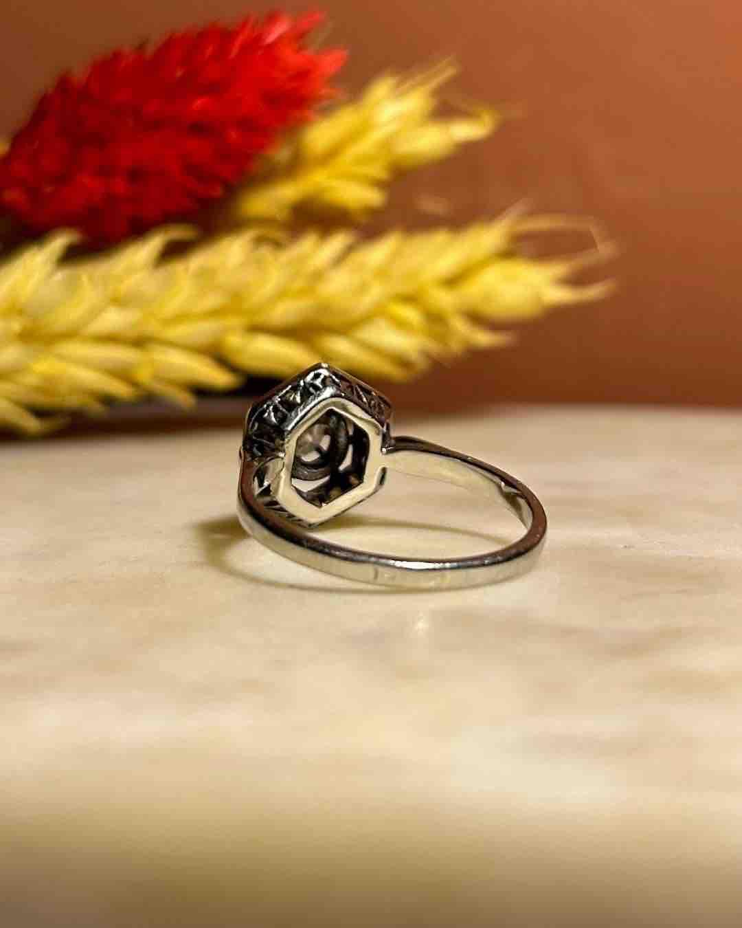 Bague Art-déco Diamants &quot;Carmen&quot;