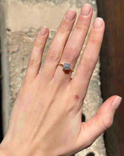 Bague Marguerite Diamants 0.38 Carat &quot;Diana&quot;
