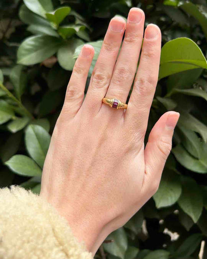 Bague Jonc Rubis &quot;Adria&quot;